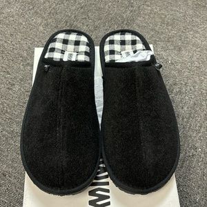 Men’s Franklin Black Plaid Moccasin Slippers (5392)